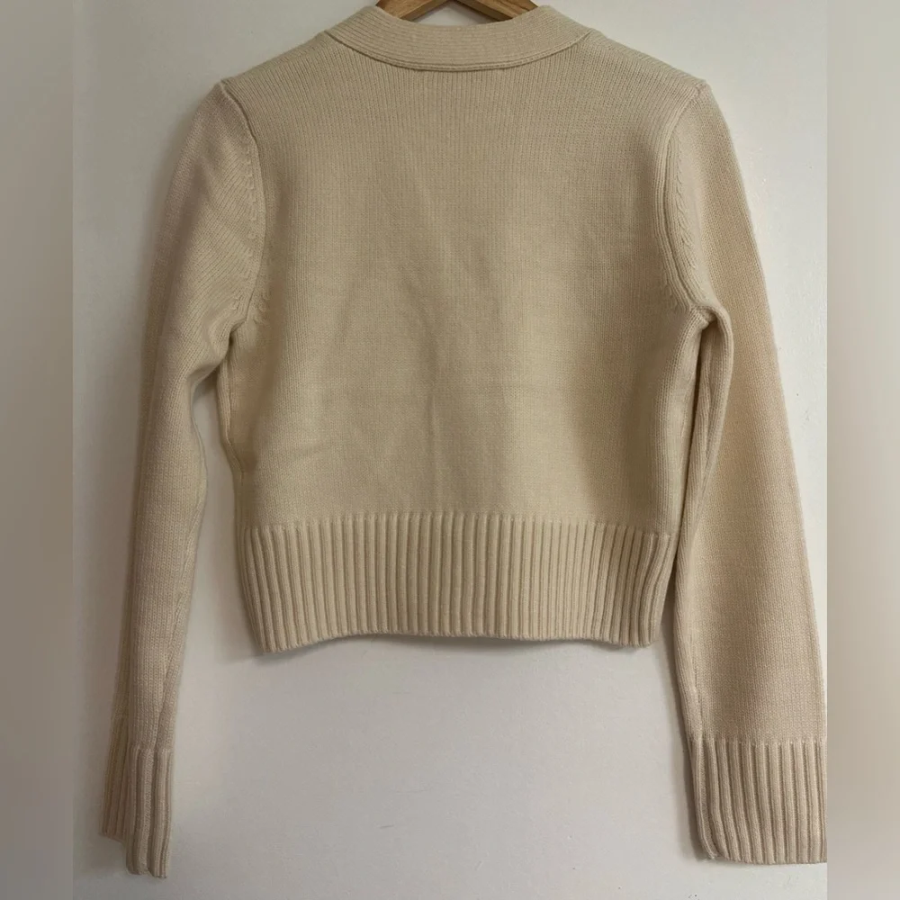 Endless Rose Cream Cardigan with Gold Buttons - Picture 3 of 14
